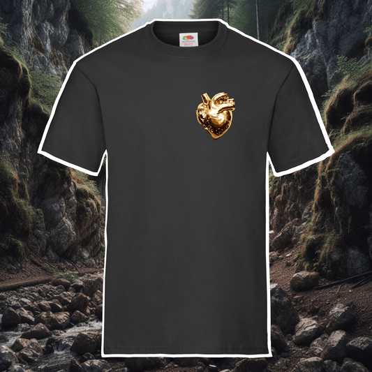 T-Shirt Herz aus Gold