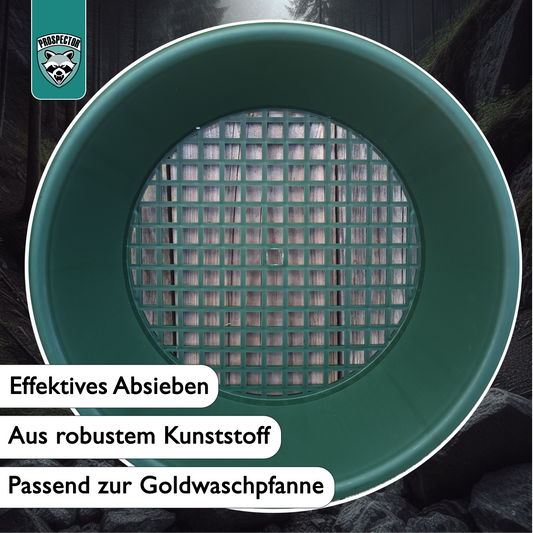 Goldwaschpfanne Sieb Karma Gold grün Ø33cm