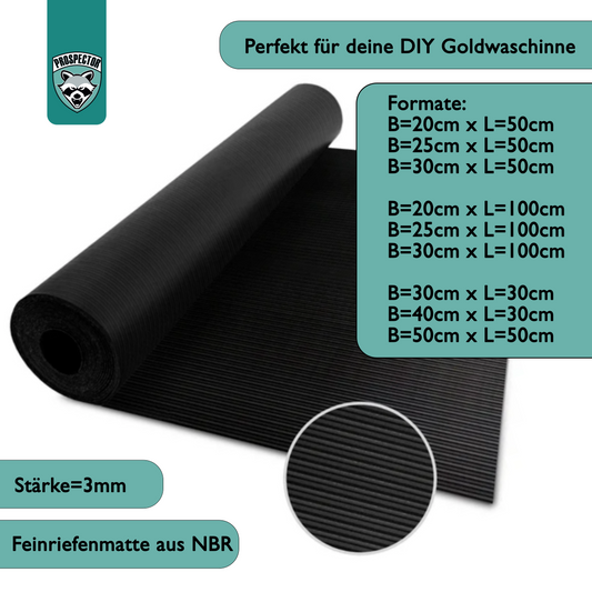 DIY NBR Feinriefenmatte/Sichtungsmatte Stärke=3mm